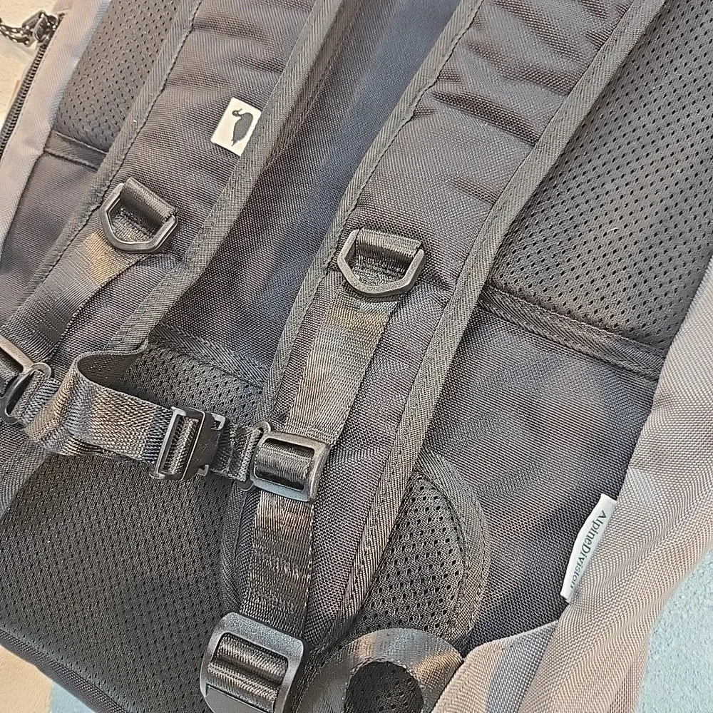 Alpine Division McKenzie Grey Roll Top Backpack 28L Portland OR Duck Print Liner